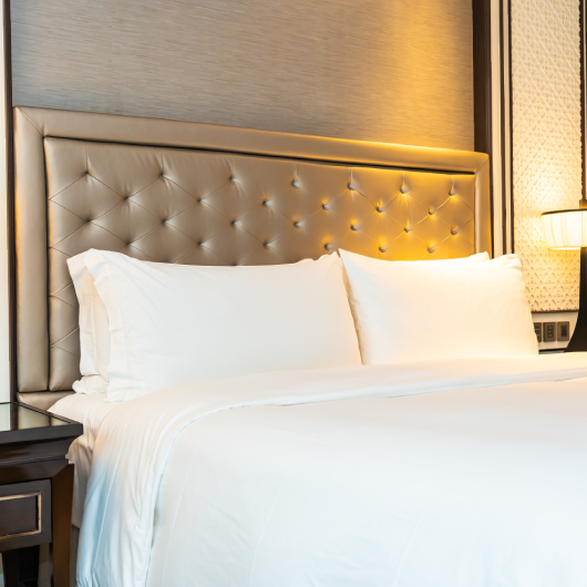 White beds