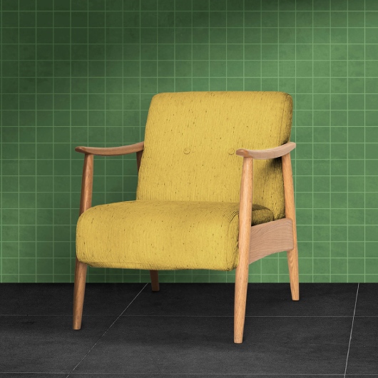Yellow Brown Chair