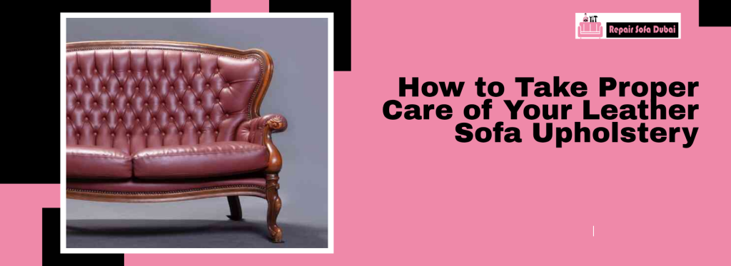 How to Take Proper Care of Your Leather Sofa Upholstery