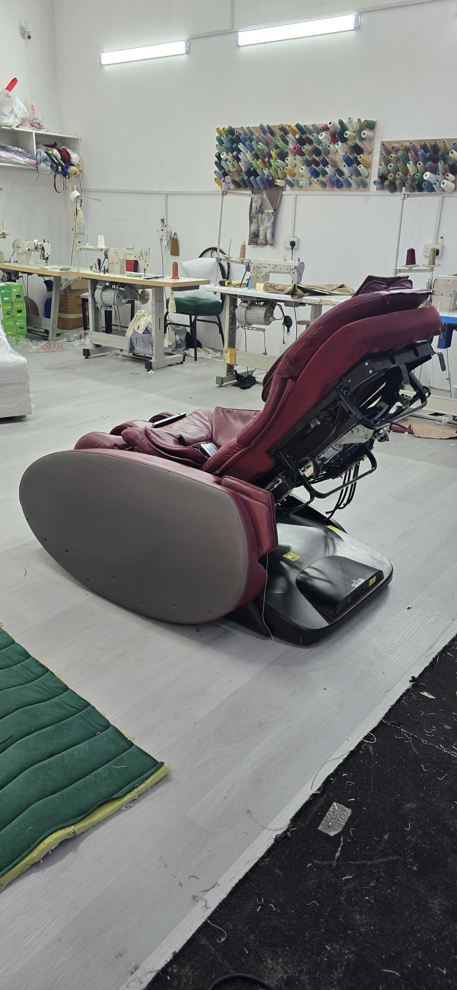 massage chair from side view